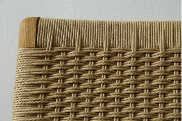 中古　超美品　CARL HANSEN & SON(カール・ハンセン&サン)　Hans J. Wegner(ハンス・J・ウェグナー)デザイン CH25　オーク材　ペーパーコードのラウンジチェア　定価約56万7千円　(R-086323)