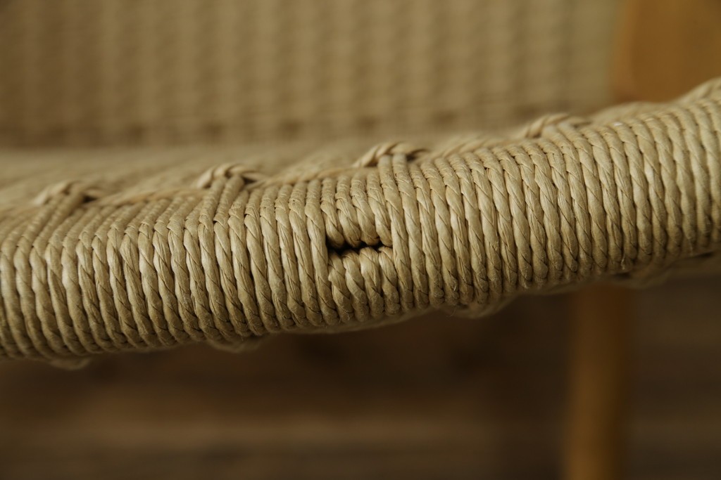 中古　超美品　CARL HANSEN & SON(カール・ハンセン&サン)　Hans J. Wegner(ハンス・J・ウェグナー)デザイン CH25　オーク材　ペーパーコードのラウンジチェア　定価約56万7千円　(R-086323)