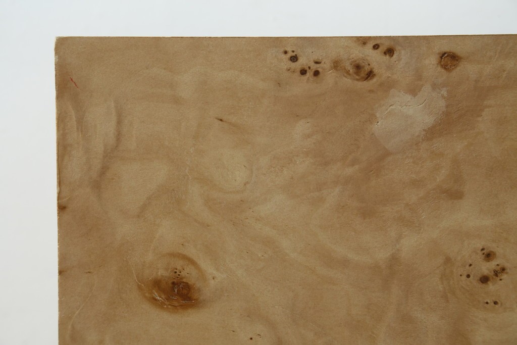 中古　美品　ZARA HOME(ザラホーム)　ポプラ材 瘤杢　キューブフォルムのサイドテーブル　(R-086324)