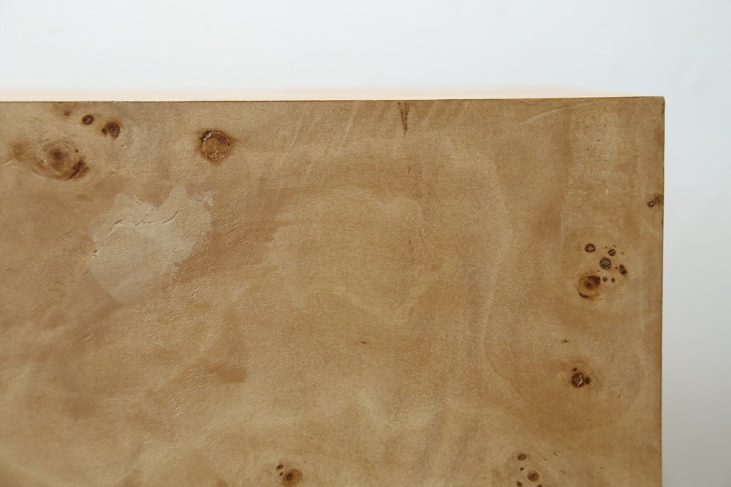 中古　美品　ZARA HOME(ザラホーム)　ポプラ材 瘤杢　キューブフォルムのサイドテーブル　(R-086324)