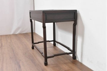 和製ヴィンテージ　美品　オリエンタルデザイン　足元のすっきりとした意匠が魅力のコーヒーテーブル　(R-086325)