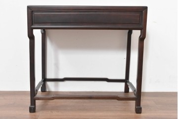 和製ヴィンテージ　美品　オリエンタルデザイン　足元のすっきりとした意匠が魅力のコーヒーテーブル　(R-086325)