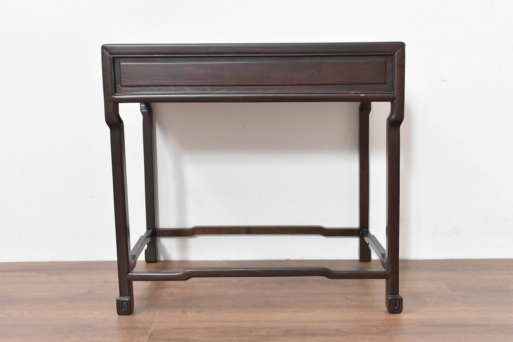 和製ヴィンテージ　美品　オリエンタルデザイン　足元のすっきりとした意匠が魅力のコーヒーテーブル　(R-086325)