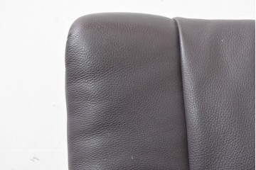 中古　ドイツ高級ブランド　himolla(ヒモラ)　ゼロストレス　高級感のある本革シートのリクライニングチェアとオットマンのセット　定価約21万円　(R-086326)