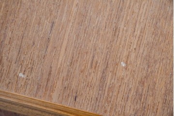 和製ヴィンテージ　前板無垢材の良品!　チーク材　書類を立てて収納できる仕切り付きのキャスターデスクワゴン　(R-086327)