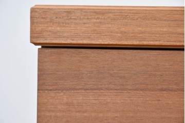 和製ヴィンテージ　前板無垢材の良品!　チーク材　書類を立てて収納できる仕切り付きのキャスターデスクワゴン　(R-086327)