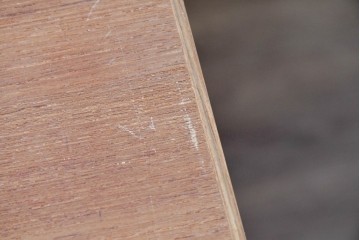 和製ヴィンテージ　前板無垢材の良品!　チーク材　書類を立てて収納できる仕切り付きのキャスターデスクワゴン　(R-086328)