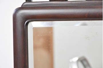 和製ヴィンテージ　上質な逸品!!　オリエンタルデザイン　丁寧に彫り込まれた透かし彫りの姿見　(R-086331)