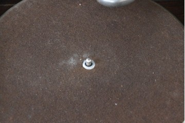 イギリスアンティーク　オーク材　Dulcetto(ダルセット)　蓄音機内蔵のミラーバックサイドボード　(R-086338)