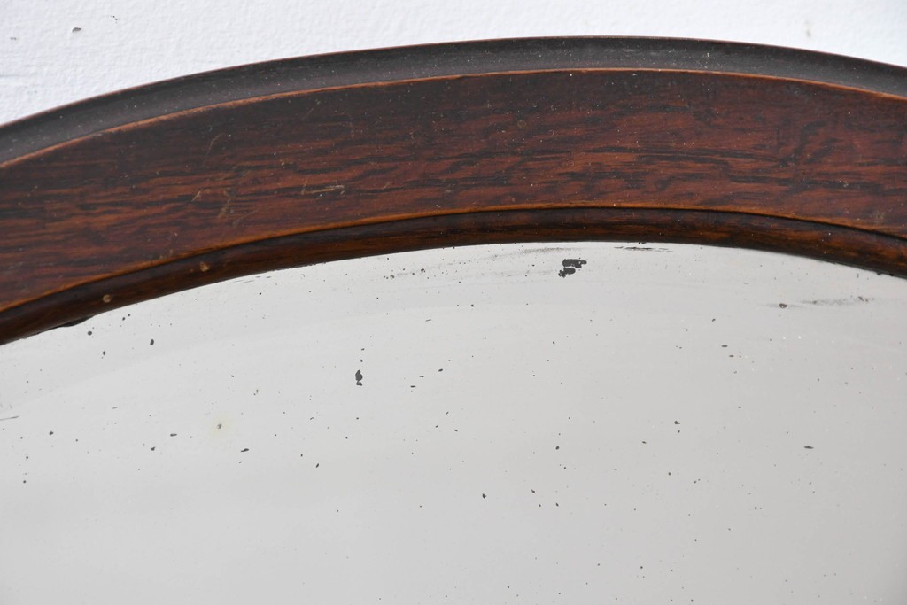 イギリスアンティーク　オーク材　Dulcetto(ダルセット)　蓄音機内蔵のミラーバックサイドボード　(R-086338)