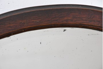 イギリスアンティーク　オーク材　Dulcetto(ダルセット)　蓄音機内蔵のミラーバックサイドボード　(R-086338)