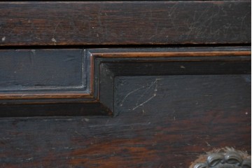 イギリスアンティーク　オーク材　Dulcetto(ダルセット)　蓄音機内蔵のミラーバックサイドボード　(R-086338)