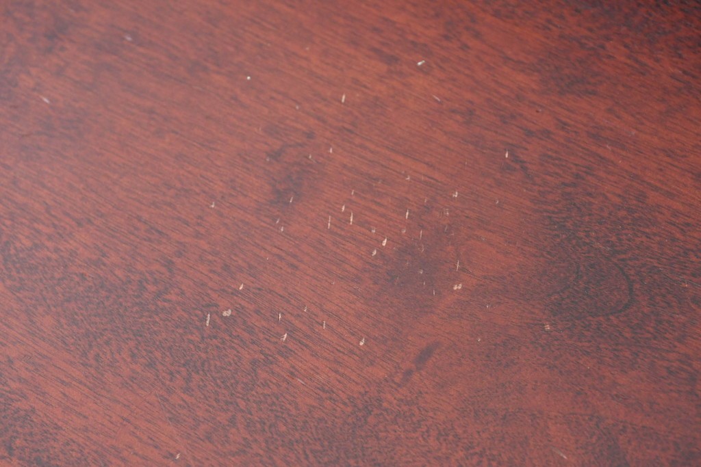 中古　美品　国産職人手作り　樺(カバ)材　深みのある赤褐色の木色が美しいライティングビューロー　(R-086339)