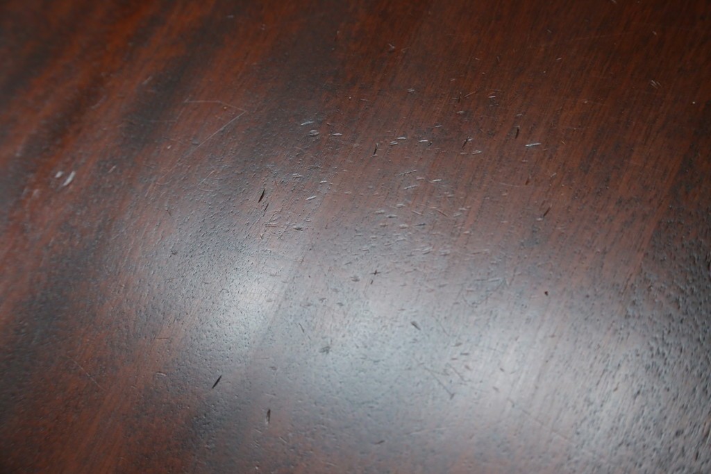 中古　美品　国産職人手作り　樺(カバ)材　深みのある赤褐色の木色が美しいライティングビューロー　(R-086339)