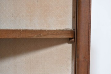 和製アンティーク　上質な作り!!　チーク材　古い洋館のコーナーキャビネット　(R-086340)