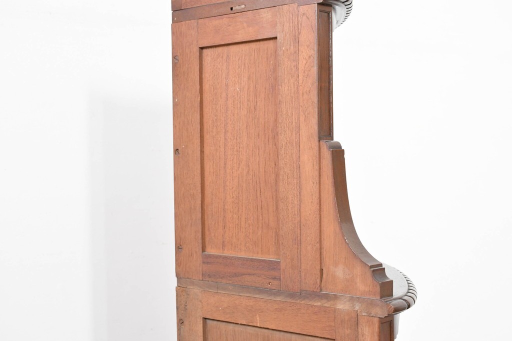 和製アンティーク　上質な作り!!　チーク材　古い洋館のコーナーキャビネット　(R-086340)