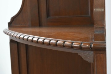 和製アンティーク　上質な作り!!　チーク材　古い洋館のコーナーキャビネット　(R-086340)