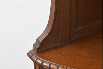 和製アンティーク　上質な作り!!　チーク材　古い洋館のコーナーキャビネット　(R-086340)