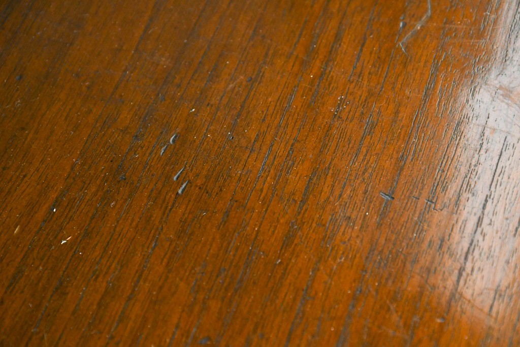 和製アンティーク　上質な作り!!　チーク材　古い洋館のコーナーキャビネット　(R-086340)