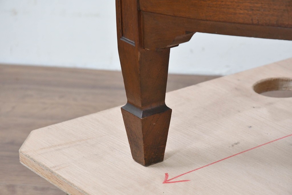 和製アンティーク　上質な作り!!　チーク材　古い洋館のコーナーキャビネット　(R-086340)