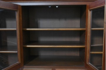 中古　美品　希少な廃番品　maruni(マルニ木工)　地中海ロイヤルシリーズ(ROYAL)　ゴールドの取手と面取り加工が上品なサイドボード　定価約30万円　(R-086342)