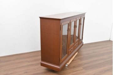 中古　美品　希少な廃番品　maruni(マルニ木工)　地中海ロイヤルシリーズ(ROYAL)　ゴールドの取手と面取り加工が上品なサイドボード　定価約30万円　(R-086342)