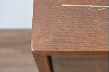 和製ヴィンテージ　オーク材　ミッドセンチュリースタイルのガラス戸付きサイドボード　(R-086344)