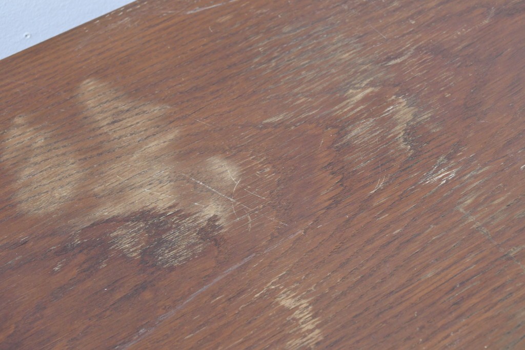 和製ヴィンテージ　オーク材　ミッドセンチュリースタイルのガラス戸付きサイドボード　(R-086344)