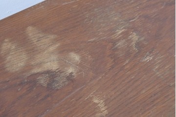 和製ヴィンテージ　オーク材　ミッドセンチュリースタイルのガラス戸付きサイドボード　(R-086344)