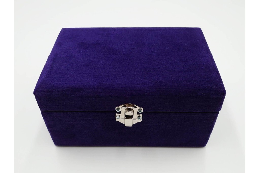 フランス　エミール・ガレ　琥珀色にサンザシ文が上品に映える香水瓶　外箱・ケース付き　(R-086349)