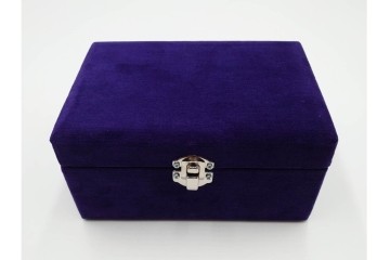 フランス　エミール・ガレ　琥珀色にサンザシ文が上品に映える香水瓶　外箱・ケース付き　(R-086349)