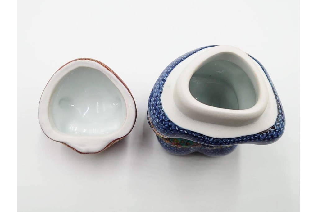 葉山有樹　慶雲獅子吼　色絵と金彩が見事な香炉　共箱・意匠解説書付き　(R-086350)