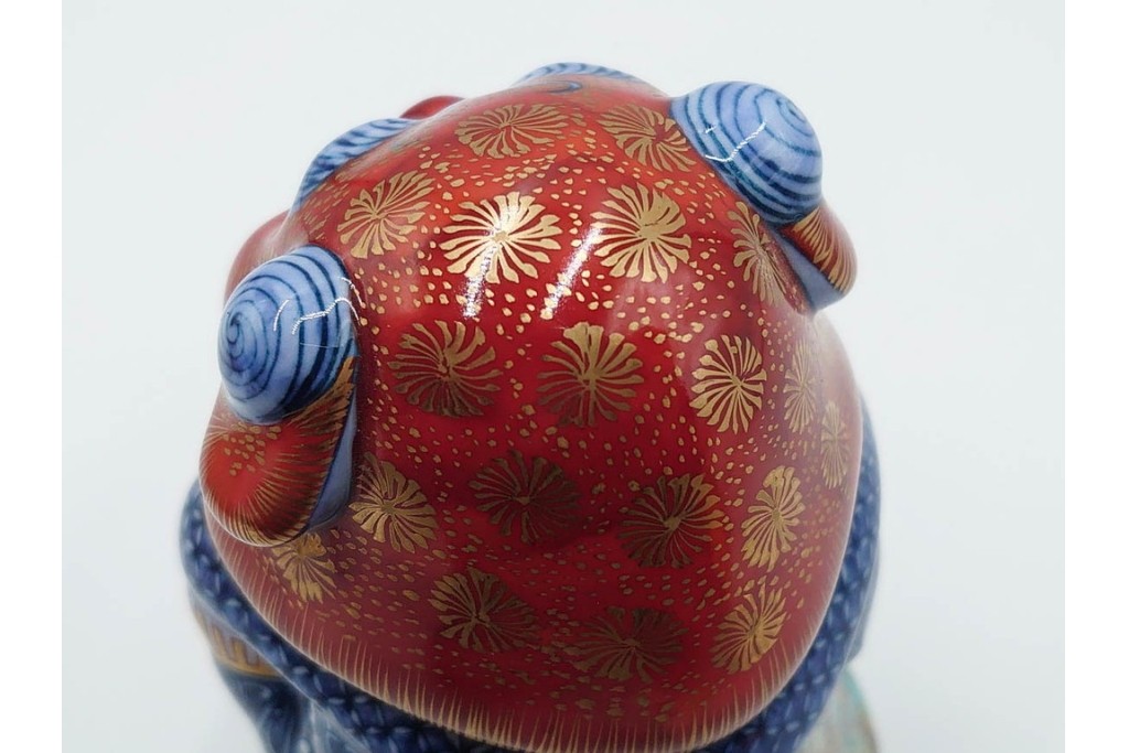 葉山有樹　慶雲獅子吼　色絵と金彩が見事な香炉　共箱・意匠解説書付き　(R-086350)