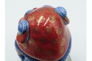 葉山有樹　慶雲獅子吼　色絵と金彩が見事な香炉　共箱・意匠解説書付き　(R-086350)