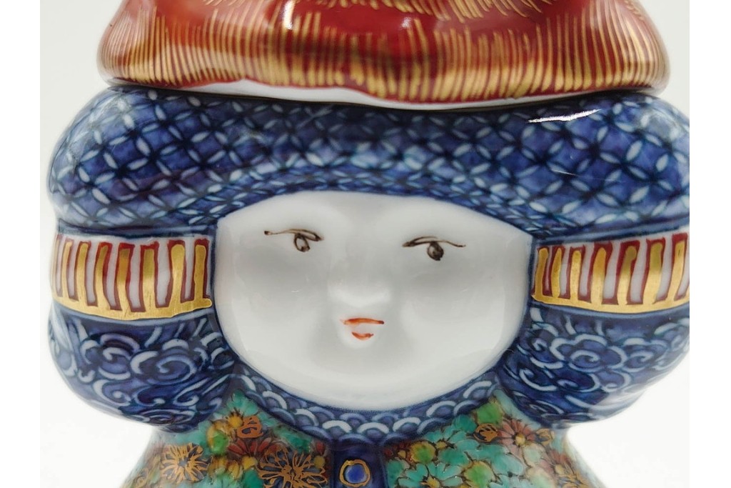 葉山有樹　慶雲獅子吼　色絵と金彩が見事な香炉　共箱・意匠解説書付き　(R-086350)