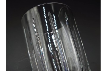 フランス　Baccarat(バカラ)　アルルカン　端正なカットが美しいハイボールグラス2客セット　(R-086355)