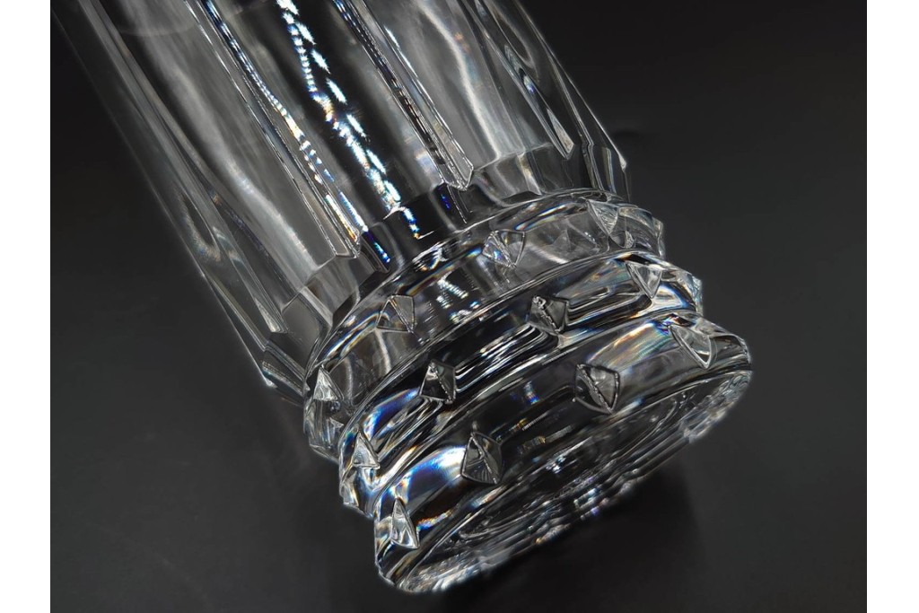 フランス　Baccarat(バカラ)　アルルカン　端正なカットが美しいハイボールグラス2客セット　(R-086355)