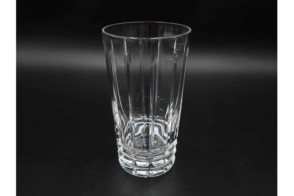 フランス　Baccarat(バカラ)　アルルカン　端正なカットが美しいハイボールグラス2客セット　(R-086356)