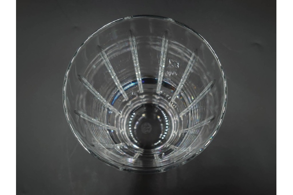 フランス　Baccarat(バカラ)　アルルカン　端正なカットが美しいハイボールグラス2客セット　(R-086356)