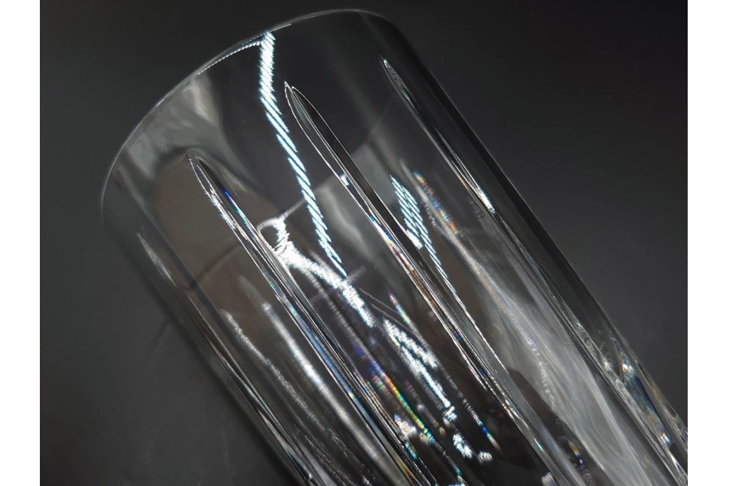 フランス　Baccarat(バカラ)　アルルカン　端正なカットが美しいハイボールグラス2客セット　(R-086356)