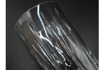 フランス　Baccarat(バカラ)　アルルカン　端正なカットが美しいハイボールグラス2客セット　(R-086356)