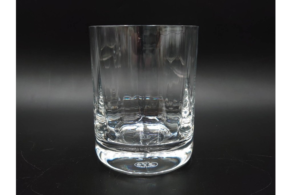 フランス　Baccarat(バカラ)　カプリ　波打つフォルムが優雅なタンブラー3客セット　(R-086357)