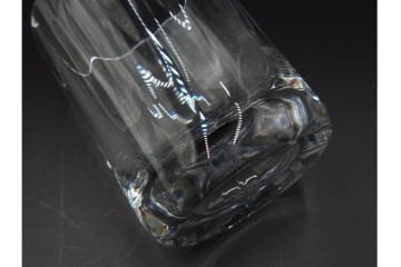 フランス　Baccarat(バカラ)　カプリ　波打つフォルムが優雅なタンブラー3客セット　(R-086357)