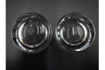 フランス　Baccarat(バカラ)　カプリ　波打つフォルムが優雅なタンブラー3客セット　(R-086357)