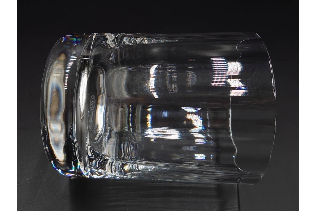 フランス　Baccarat(バカラ)　カプリ　波打つフォルムが優雅なタンブラー3客セット　(R-086357)