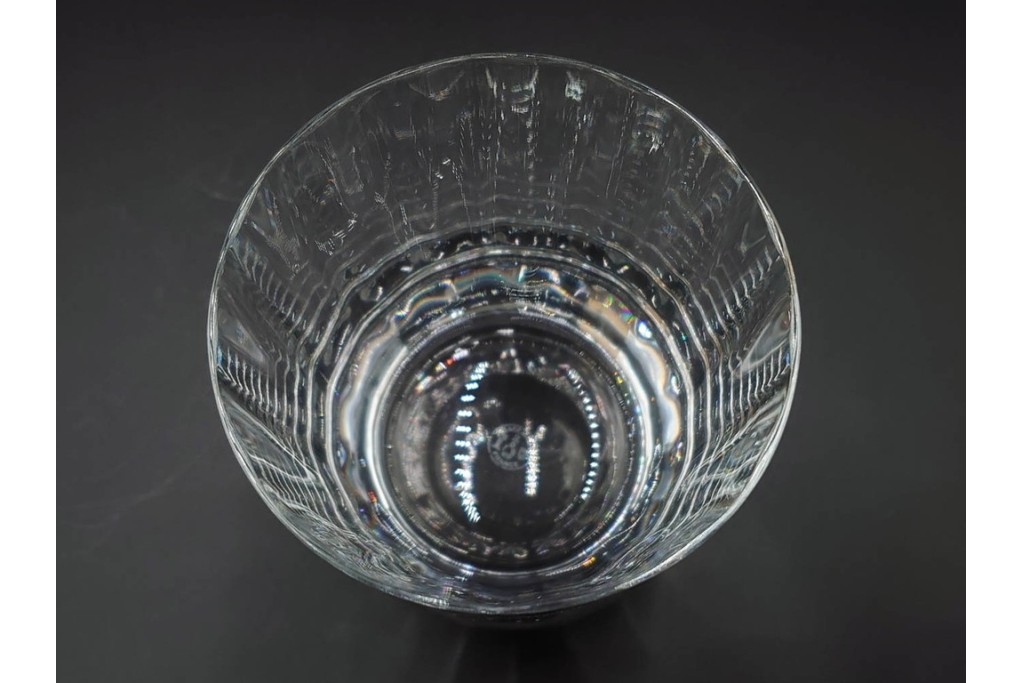 フランス　Baccarat(バカラ)　カプリ　波打つフォルムが優雅なタンブラー3客セット　(R-086357)