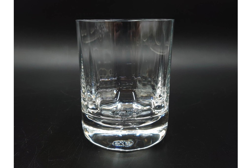 フランス　Baccarat(バカラ)　カプリ　波打つフォルムが優雅なタンブラー3客セット　(R-086358)