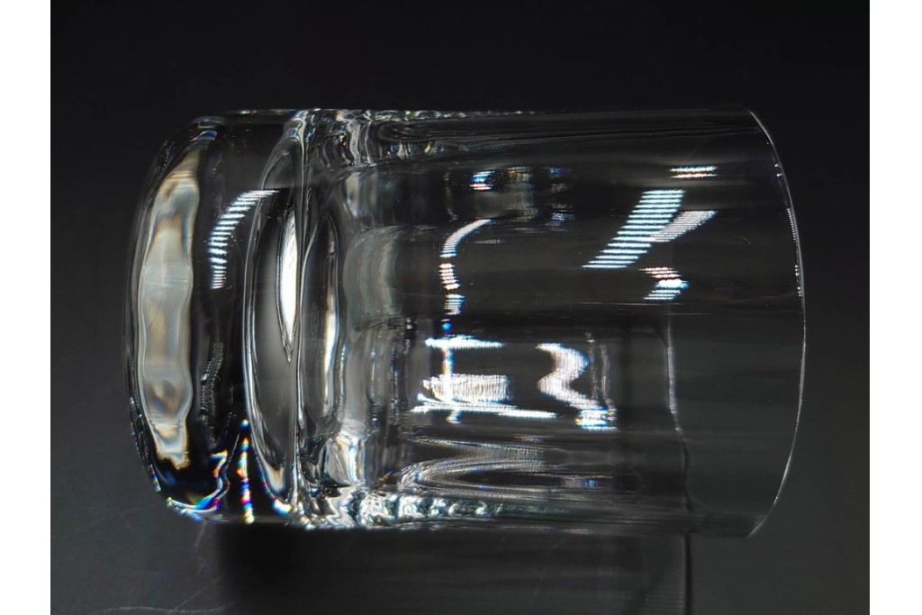 フランス　Baccarat(バカラ)　カプリ　波打つフォルムが優雅なタンブラー3客セット　(R-086358)