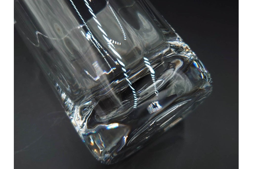 フランス　Baccarat(バカラ)　カプリ　波打つフォルムが優雅なタンブラー3客セット　(R-086358)