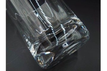 フランス　Baccarat(バカラ)　カプリ　波打つフォルムが優雅なタンブラー3客セット　(R-086358)